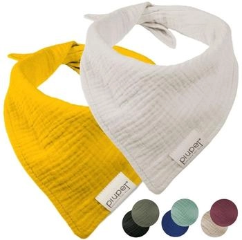 PiuPet Hundehalstuch-Set orange/ grau L
