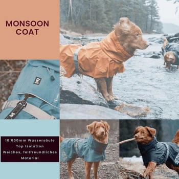 Hurtta Monsoon Coat ECO rosehip 45 cm