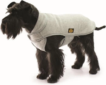 Fashion Dog Fleece-Hundemantel Grau 27 cm