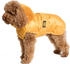 Fashion Dog Hunde-Steppmantel mit abnehmbarer Kapuze Ocker-Gelb 33 cm
