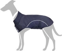 vidaXL Hunde Regenmantel mit Reflexstreifen Polyester Marineblau XXS