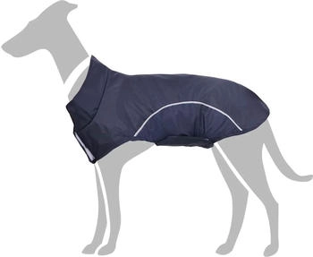 vidaXL Hunde Regenmantel mit Reflexstreifen Polyester Marineblau XXS
