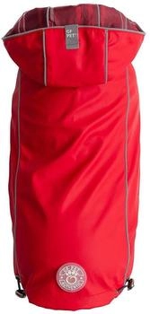 GF Pet Elastofit Regenmantel für Hunde rot L