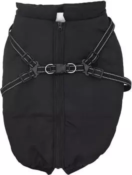 vidaXL Hundemantel schwarz XXXXL