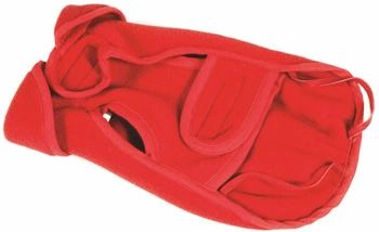 Fashion Dog Fleece-Hundemantel Rot 43 cm