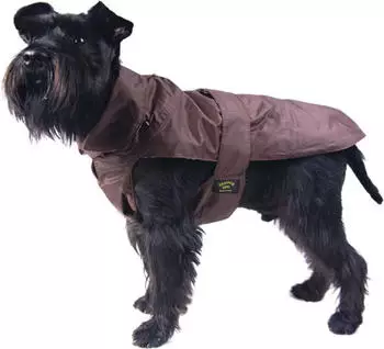 Fashion Dog Hundemantel mit Kunstpelz-Futter Braun 33 cm