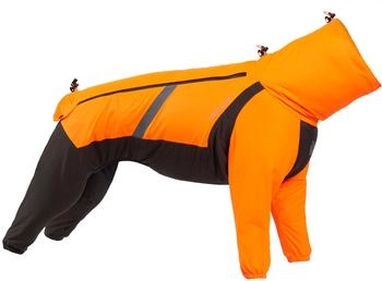 Non-stop dogwear Fjord Overall Raincoat Small Sizes Orange/black 36