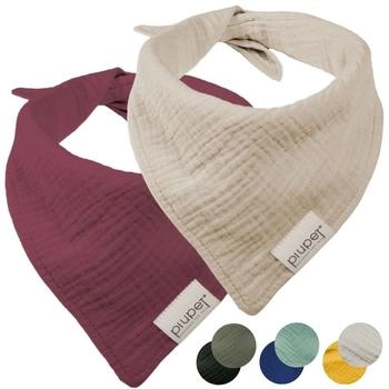 PiuPet Hundehalstuch-Set beige/ rot S