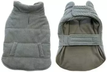 Duvo+ Hundemantel Corduroy grau M
