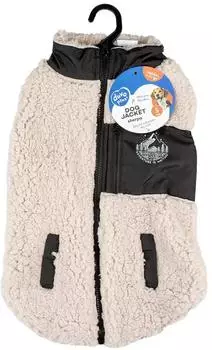 Duvo+ Hundemantel Schafswolle schwarz/weiß Gr. XL