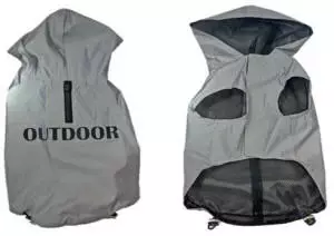 Duvo+ Hundemantel Hi Vis Sporty grau Gr. S