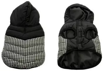 Duvo+ Hundemantel gefüttert schwarz/weiß Gr. XL