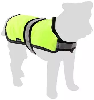 Flamingo Wintermantel Eisb&auml;r Fluo gelb R&uuml;ckenl&auml;nge: 35 cm
