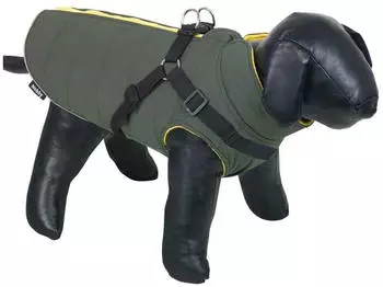 Nobby Hundemantel Sobak 2in1 oliv/gelb Gr. 20 cm