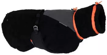 Non-stop dogwear Trekking Fleece Jacket schwarz/orange Gr. 27