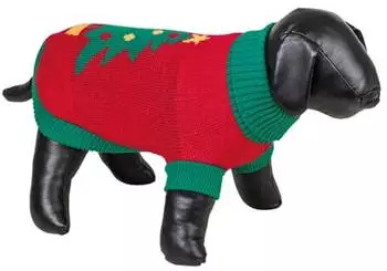 Nobby Hundepullover XMAS Tree rot/grün Gr. 25 cm