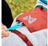 Non-stop dogwear Trekking Fleece Jacket grau/weinrot/türkis Gr. 50
