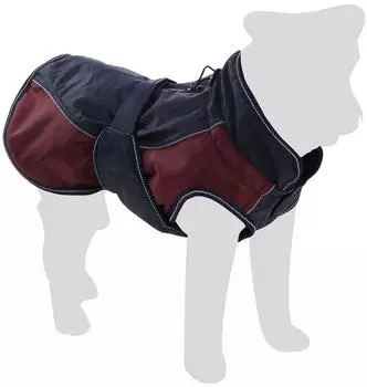 Flamingo Wintermantel Eisberg dunkelblau/bordeaux R&uuml;ckenl&auml;nge: 75 cm