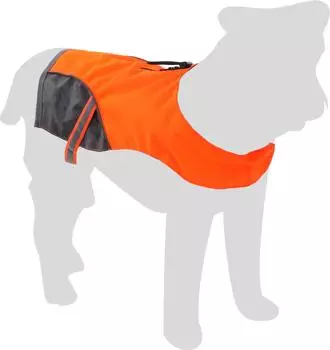 Flamingo Sicherheitsweste Fizz orange/grau R&uuml;ckenl&auml;nge: 25 cm