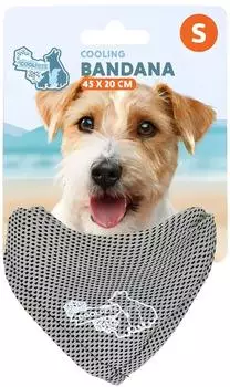 Coolpets kühlendes Halstuch Cooling Bandana beige Größe: S