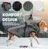 Lovpet Hundejacke mit Geschirr, gefüttert, wasserdicht, anthrazit, 5XL