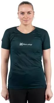 Non-stop dogwear Damen T-Shirt CaniX Tech Tee teal Größe: XS