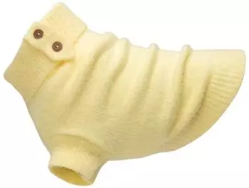 Paikka Hundepullover Furry Knit bananengelb Rückenlänge: 20 cm