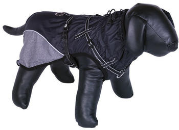 Nobby Hundemantel Akam mit Geschirr schwarz Länge: 55 cm