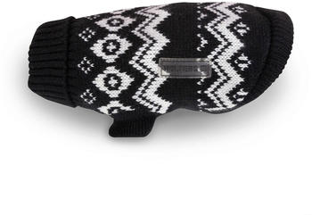 Wolters Strickpullover Norweger Mops & Co 45cm schwarz/wei&szlig;