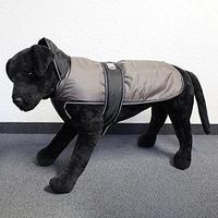 Wallace & Jones | Hundemantel Eisb&auml;r - Perfect Coat Grau-Schwarz R&uuml;ckenl&auml;nge ca.