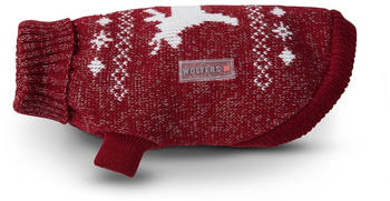 Wolters Strickpullover Elch mit Glitzer 40cm rot/silber