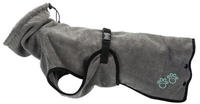 Trixie Bademantel F&uuml;r Hunde Frottee L Grau 60 Cm