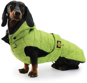 Fashion Dog Wasserdichter Hunde-Steppmantel für Dackel 33cm hellgrün