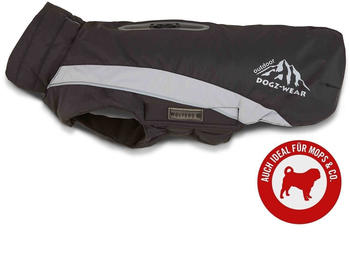 Wolters Skijacke Dogz Wear Mops & Co. 34cm R&uuml;cken Hals 41cm Brust 50 - 62cm schwarz/grau (W55524)