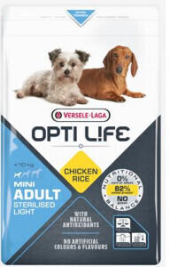 Versele-Laga Opti Life Adult Sterilised/Light Mini chicken/rice 7,5kg