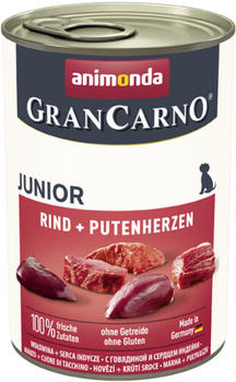 Animonda GranCarno Junior Rind Putenherzen Hunde-Nassfutter 400g