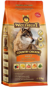 Wolfsblut Country Chicken Adult Hund Trockenfutter Huhn und Süßkartoffeln 2kg