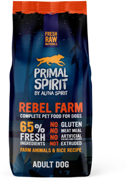 Alpha Spirit Primal 65% Rebel Fram Adult Dog 1 kg