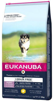 Eukanuba Puppy Large Breed Grain Free Trockenfutter Huhn 12kg