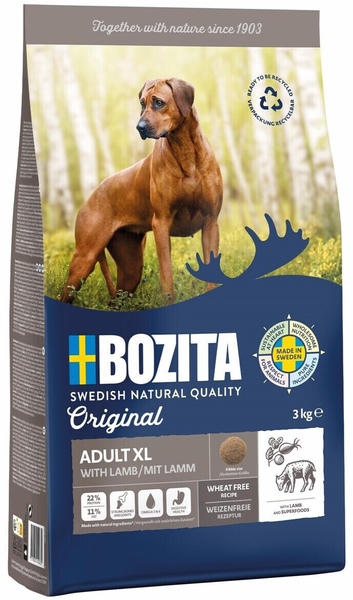 Bozita Original Adult XL Hunde Trockenfutter Lamm 3kg