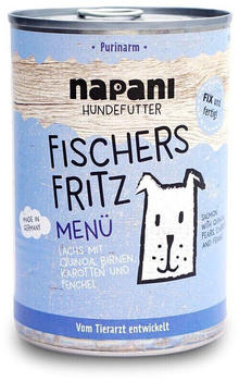 Napani Fischers Fritz Hunde Nassfutter Lachs mit Quinoa 400g