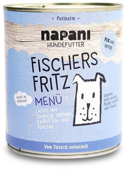 Napani Fischers Fritz Hunde Nassfutter Lachs mit Quinoa 800g