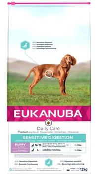 Eukanuba Daily Care Sensitive Digestion Puppy Trockenfutter Huhn & Pute 12kg