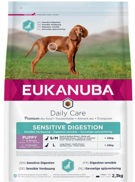 Eukanuba Daily Care Sensitive Digestion Puppy Trockenfutter Huhn & Pute 2,3kg