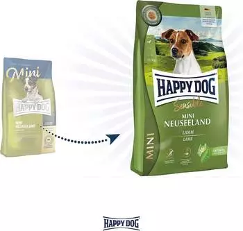 Happy Dog Sensible Mini Neuseeland Trockenfutter Lamm 10kg – Happy Dog Sensible Mini Neuseeland Trockenfutter Lamm 10kg: Perfekt für kleine Rassen