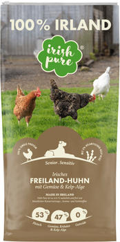 Irish Pure GmbH Senior Irisches Freiland-Huhn mit Gemüse & Kelp-Alge Hund Trockenfutter 1,5kg