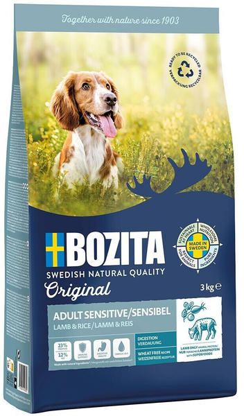 Bozita Original Adult Sensitive Hund Trockenfutter Lamm & Reis 3kg