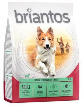 Briantos Adult Lamm & Reis Hunde-Trockenfutter 1kg