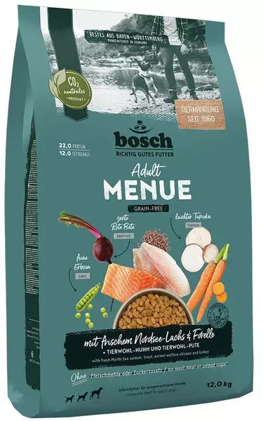 bosch HPC Menue Adult Nordsee-Lachs Hunde-Trockenfutter 12kg