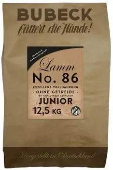 Bubeck Exzellent No. 86 Junior Lammfleisch 6kg Bubeck Exzellent No. 86 Junior Lammfleisch 6kg